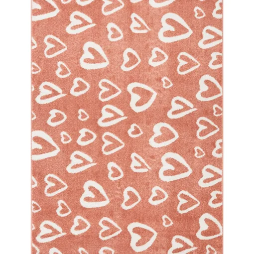 Tapete GIO coração blush 80x150cm