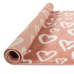 Tapete GIO coração blush 80x150cm