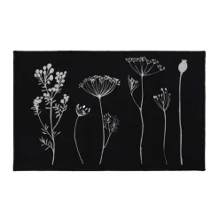 Tapete HERBIER preto 50x80cm