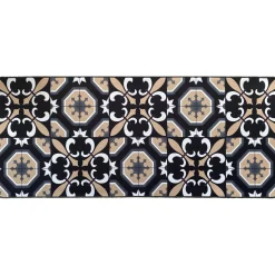 Tapete impermeável CARMEN preto 50x120cm