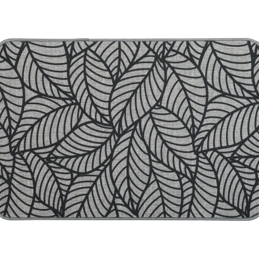 Tapete impermeável JUNGLE cinza 40x60cm