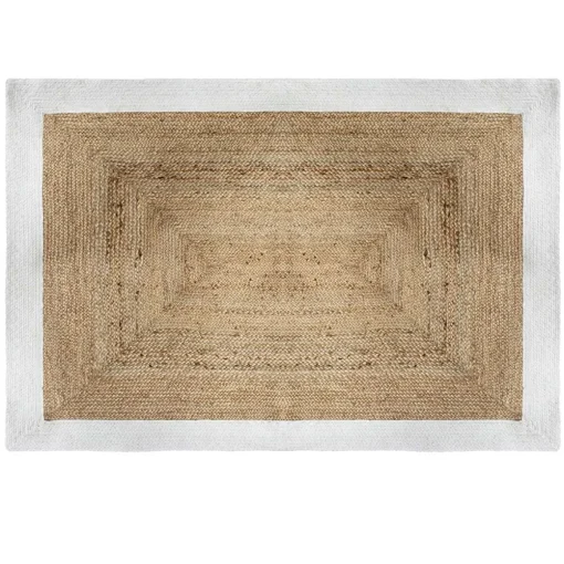 Tapete juta branco 120x170cm