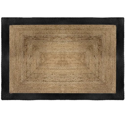 Tapete juta preto 120x170cm