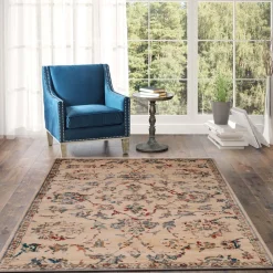 Tapete LENE bege e azul 80x150cm