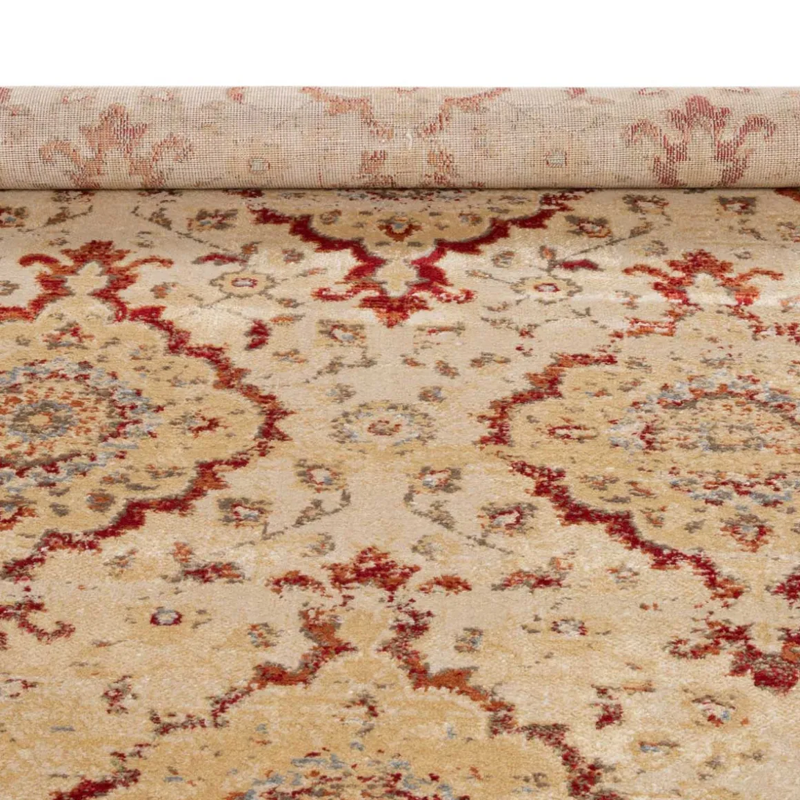 Tapete LENE bege e vermelho 200x285cm