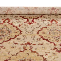 Tapete LENE bege e vermelho 120x160cm