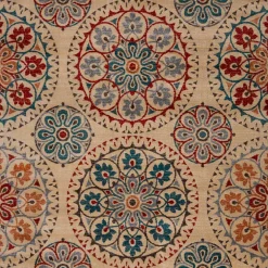 Tapete LENE vermelho e azul 80x150cm