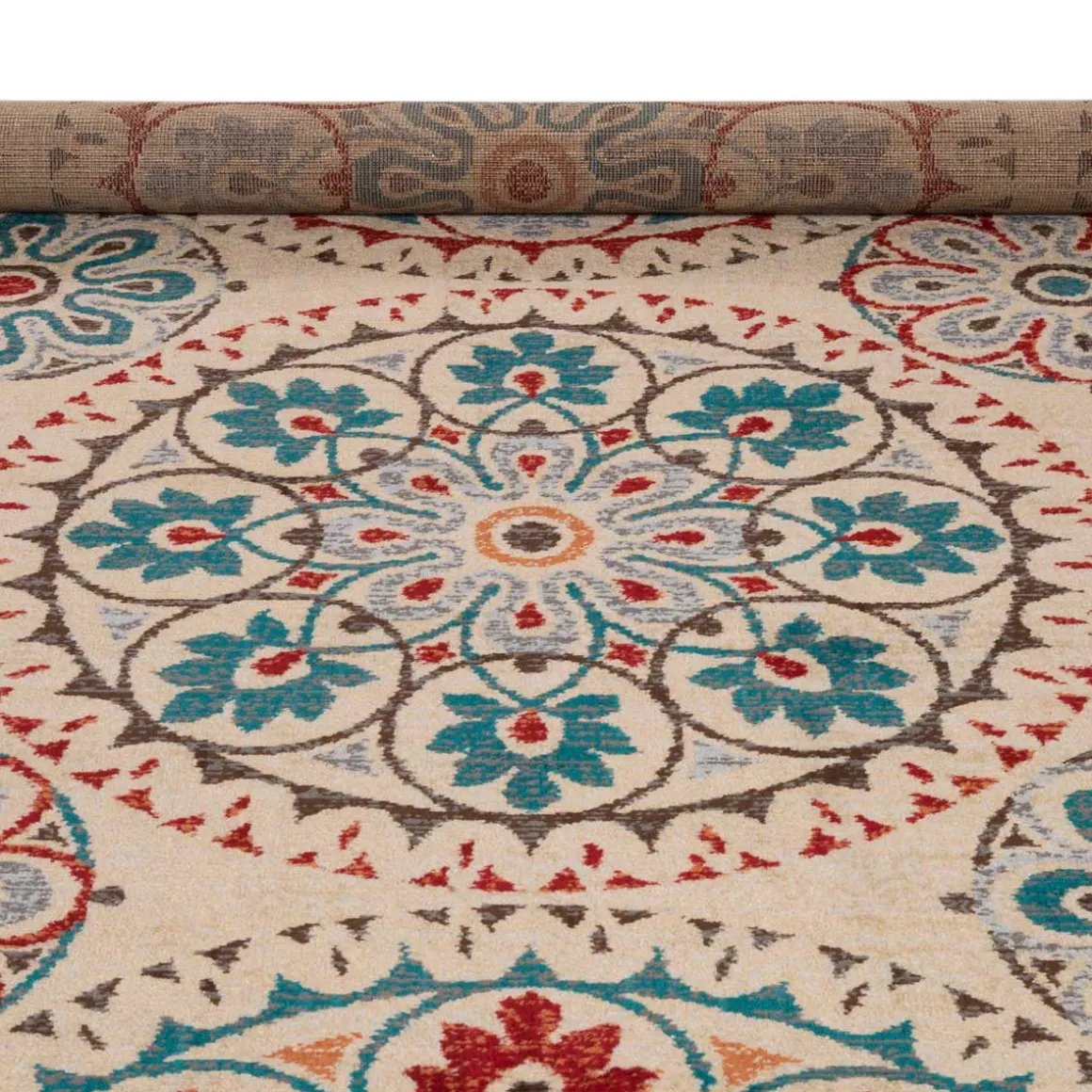 Tapete LENE vermelho e azul 133x190cm