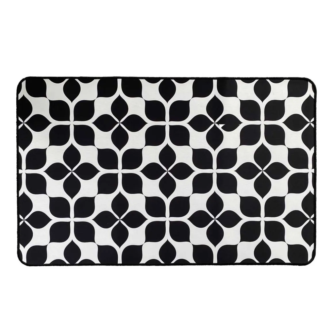 Tapete MARTHA preto e branco 50x80cm
