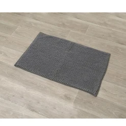 Tapete microfibra cinza com bolas