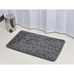 Tapete microfibra MEMOIRE cinza escuro