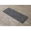 Tapete microfibra MEMOIRE cinza escuro 45x120cm