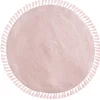 Tapete rosa lurex com franjas 90cm