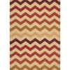 Tapete SUNLIGHT bege e vermelho 70x120cm