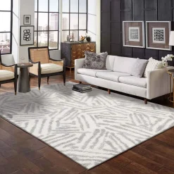 Tapete TOUL geométrico cinza 160x235cm