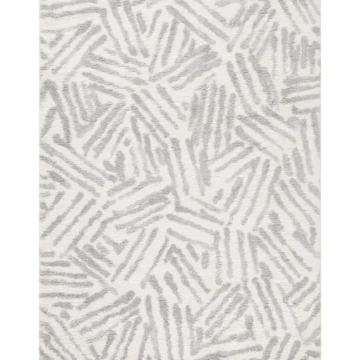 Tapete TOUL geométrico cinza 80x150cm