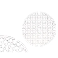 Tapete transparente redondo para banca 29cm