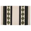 Tapete TROPICAL PANAMA bege e verde caqui 60x90cm
