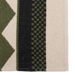 Tapete TROPICAL PANAMA bege e verde caqui 60x90cm