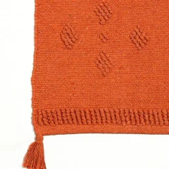 Tapete TROPICAL PANAMA terracota com tassels 120x160cm