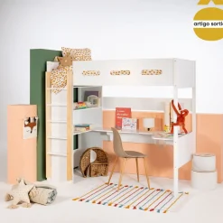 Tapete TUNES com pompons em algodão 70x120cm