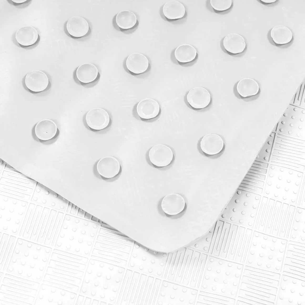 Tapete WC Antiderrapante Branco 53x53cm