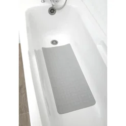 Tapete wc antiderrapante cinza pérola