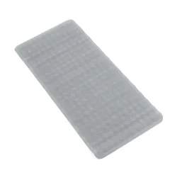 Tapete WC Antiderrapante Cinza Escuro 34x74cm