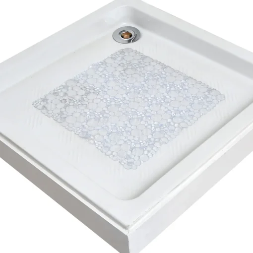 Tapete wc antiderrapante bolhas 50x50cm