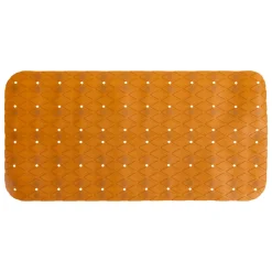 Tapete wc antiderrapante banheira castanho