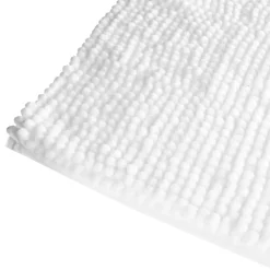 Tapete wc chenille branco 50x80cm