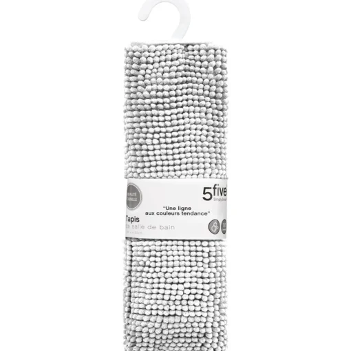 Tapete wc chenille branco 50x80cm
