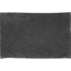 Tapete wc chenille cinza 80x50cm