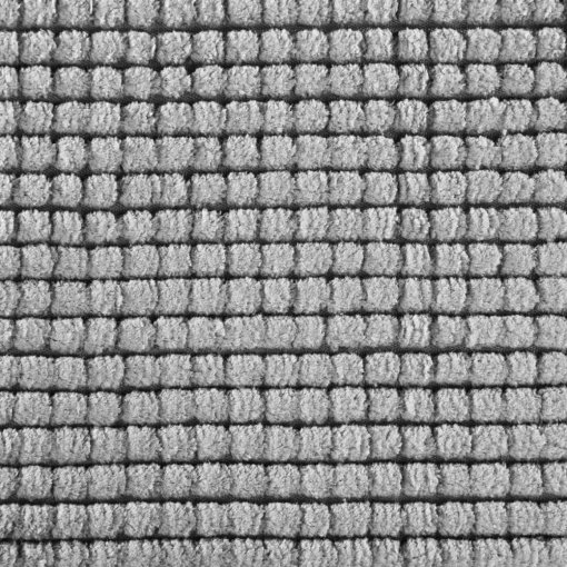 Tapete wc chenille cinza 80x50cm