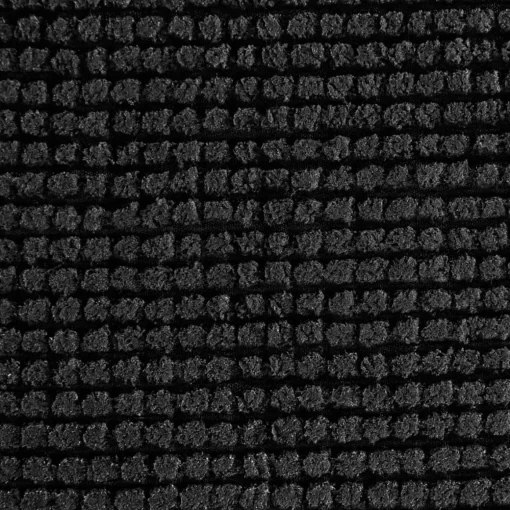 Tapete wc chenille preto 80x50cm