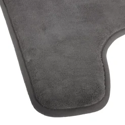 Tapete wc com contorno cinza 48x48cm
