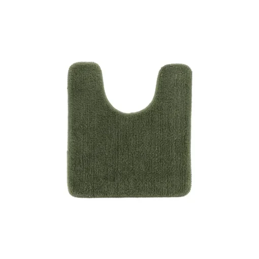 Tapete wc com contorno verde caqui 45x50cm