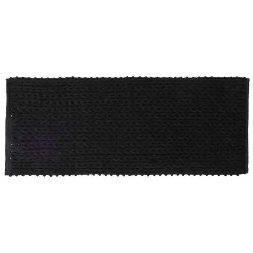 Tapete wc espesso preto 50x120cm