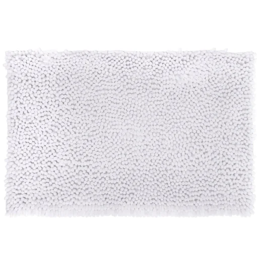 Tapete wc maxi branco chenille 50x80cm