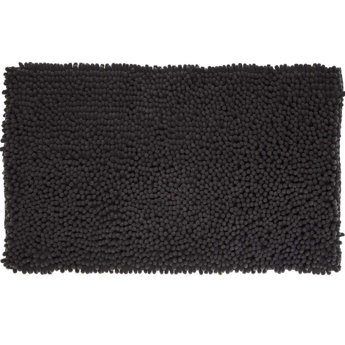 Tapete wc maxi CHENILE preto 50x80cm