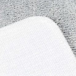 Tapete wc microfibra especial cinza claro 50x120cm