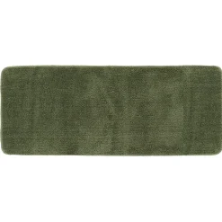 Tapete wc microfibra especial verde caqui 50x120cm
