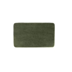 Tapete wc microfibra macio verde caqui 45x75cm