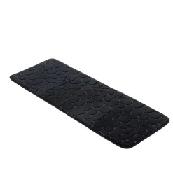 Tapete wc microfibra MEMOIRE preto 45x120cm
