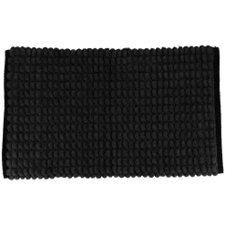 Tapete wc preto em algodão 45x75cm