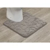 Tapete wc taupe com contorno