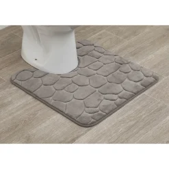 Tapete wc taupe com contorno