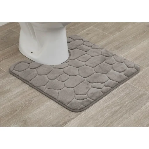 Tapete wc taupe com contorno