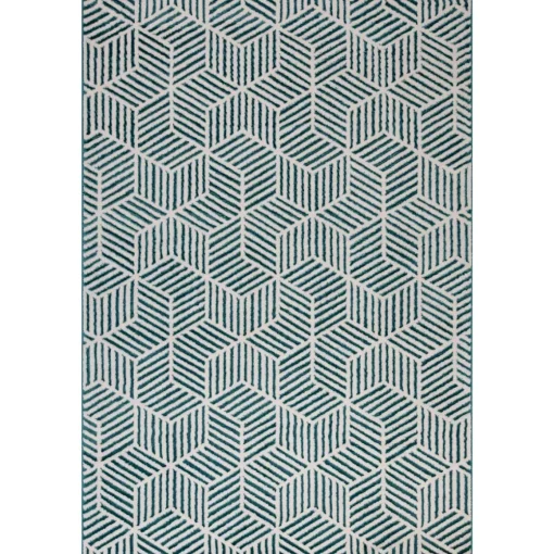 Tapete ZAHA geométrico azul 120x160cm