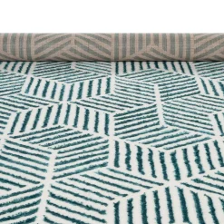 Tapete ZAHA geométrico azul 80x150cm